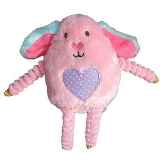 3 Sensory Plush Bunny Panda Unicorn Heart Round Long Arms Legs 8" Stuffed Animal - Picture 4 of 10